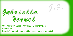 gabriella hermel business card